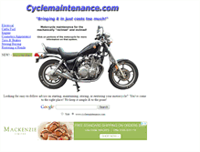 Tablet Screenshot of motorcyclemaintenance.com